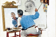 the-Norman-Rockwell-Triple-Self-Portrait-1960-2